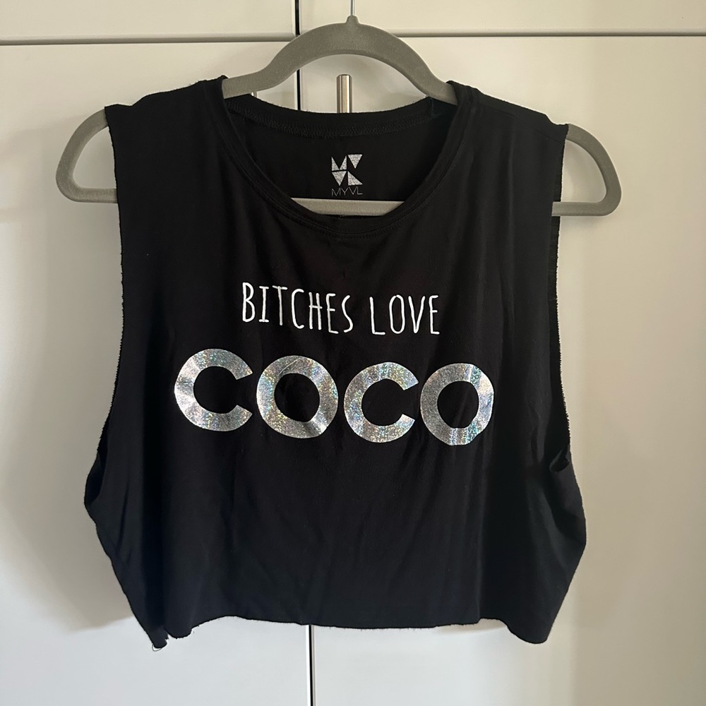 Crop top wide open tank. Festival wear!